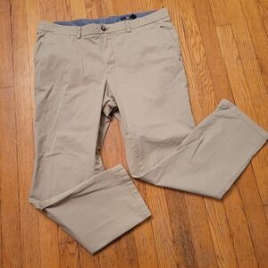 Vineyard Vines Breaker Pant Khaki Tan Stretch Chino Trousers 38x30 Preppy‎